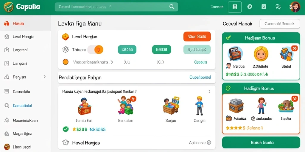 Tampilan antarmuka aplikasi yang ramah pengguna.