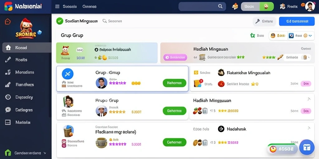 Tampilan antarmuka yang menarik dan user-friendly.