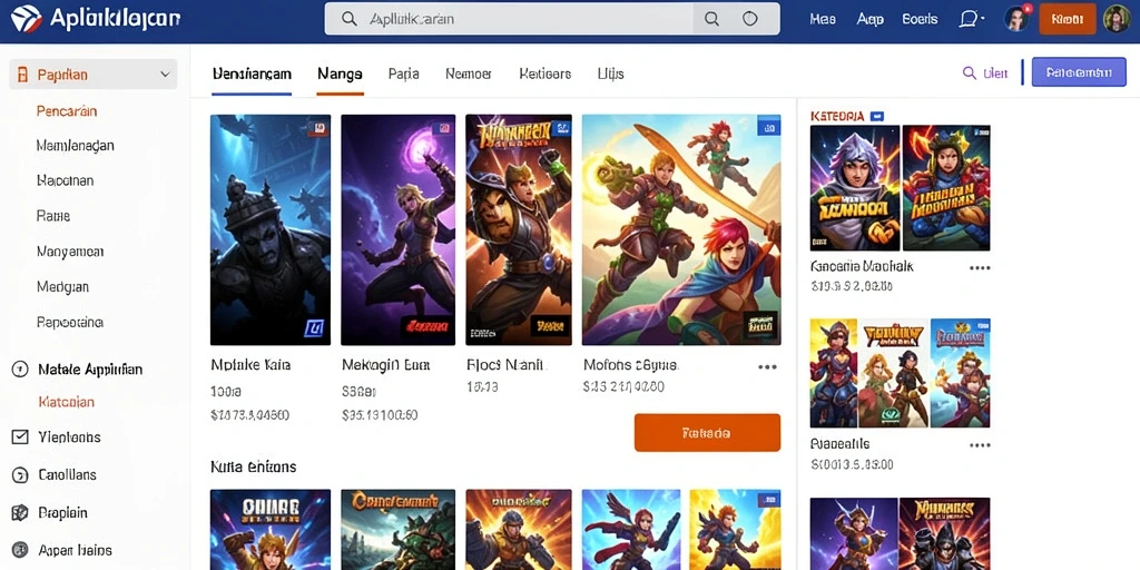 Screenshot aplikasi menunjukkan tampilan antarmuka yang menarik.